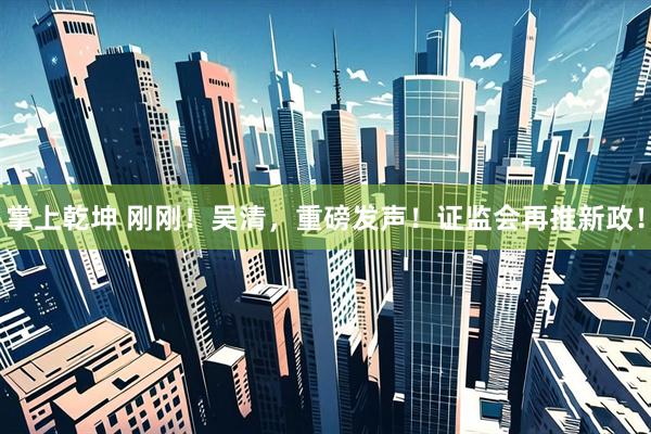 掌上乾坤 刚刚！吴清，重磅发声！证监会再推新政！